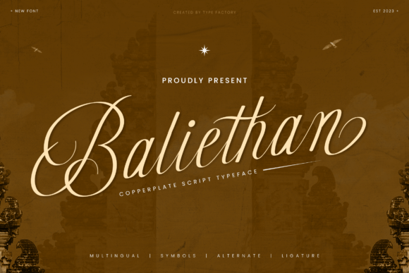 Baliethan: Elevating Visual Communication with Copperplate Elegance
