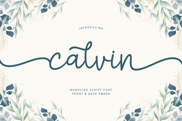Calvin: Elevating Modern Brand Identity with the Perfect Monoline Script