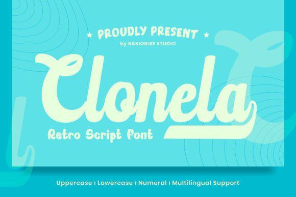 Clonela: The Retro Script Font That Brings Romance to Your Designs