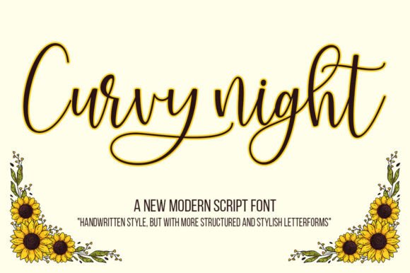 Curvy Night: Elevating Visual Identity Through Contemporary Calligraphy