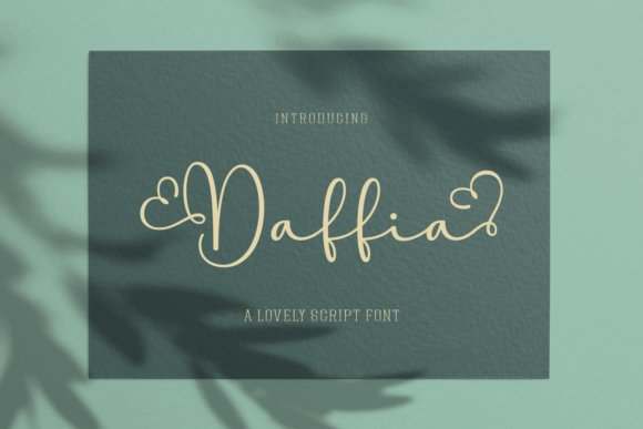 Daffia: Integrating Elegant Handwritten Typography into Professional Workflows