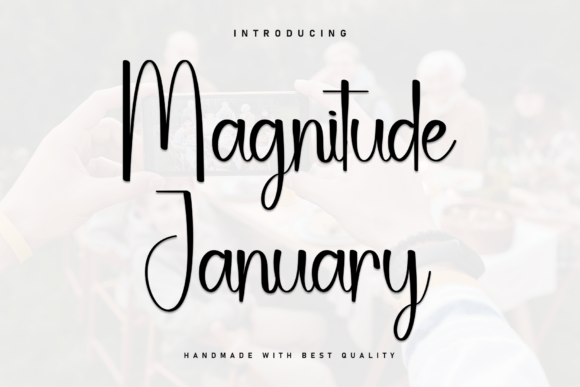 Magnitude January: The Bold Script for High-Impact Branding
