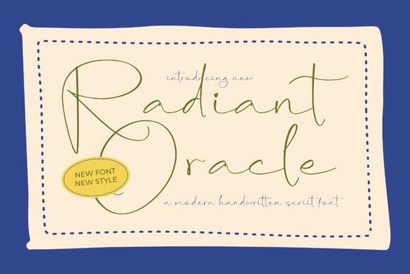 Radiant Oracle: The Modern Script Font That Elevates Luxury Projects
